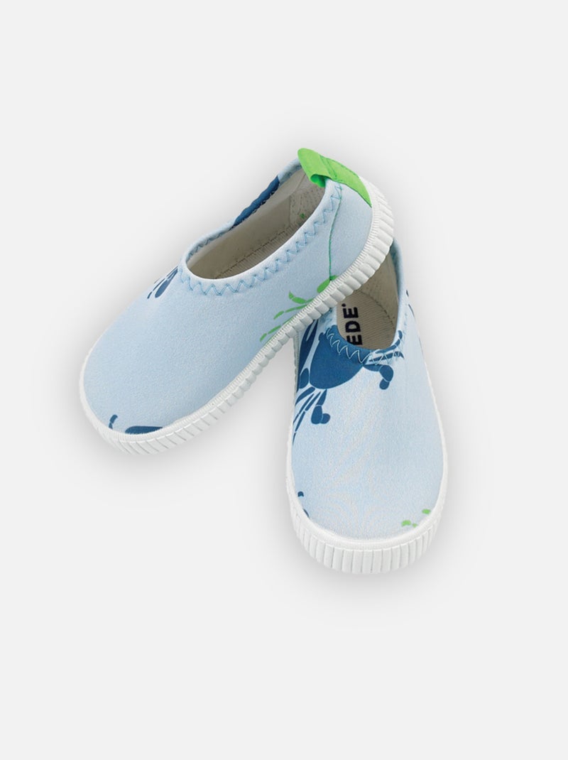 Chaussures de bain imprimées Archimède Bleu - Kiabi