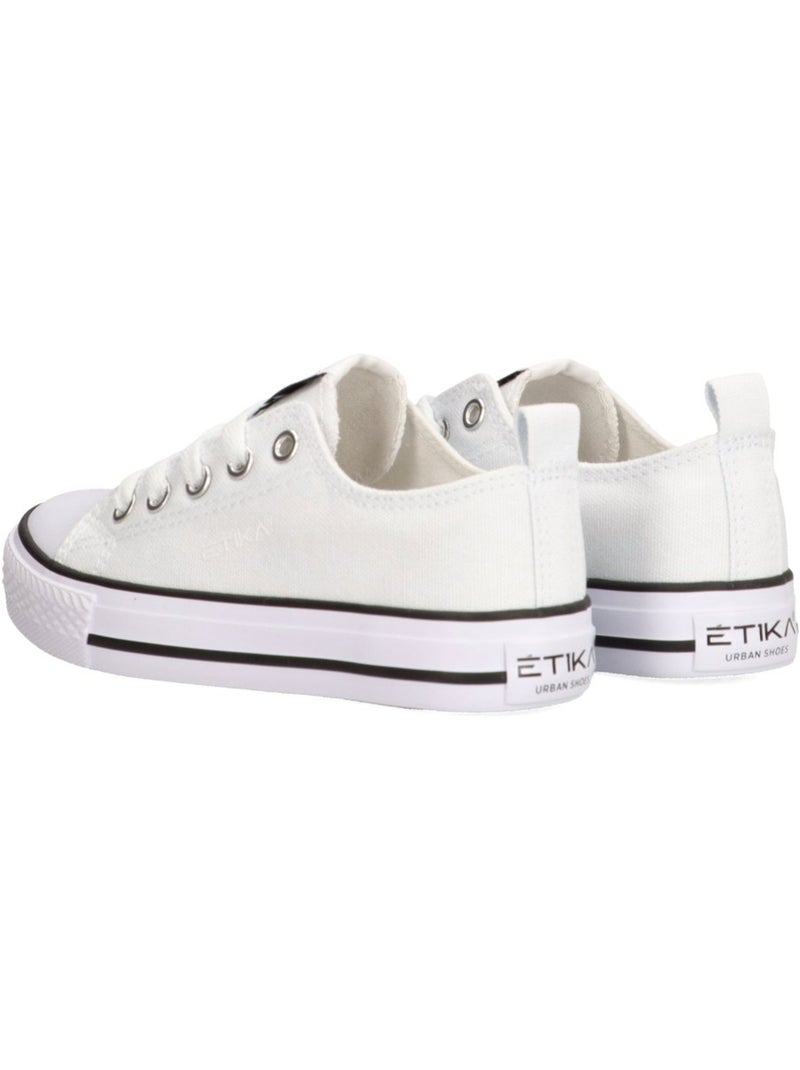 Chaussures de basketball à semelle plate pour filles - etika Blanc - Kiabi