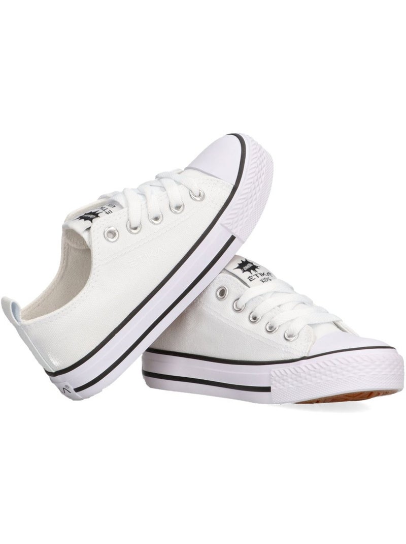Chaussures de basketball à semelle plate pour filles - etika Blanc - Kiabi