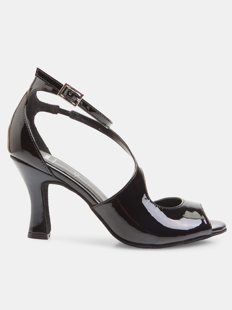 Chaussures De Danse à Talons Hauts Pour Filles – Cristaux Brillants, Bout Rond, Pour Spectacles De Princesse