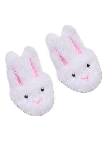 Chaussures de poupées, oreilles de lapin moelleuses et nez cousu
