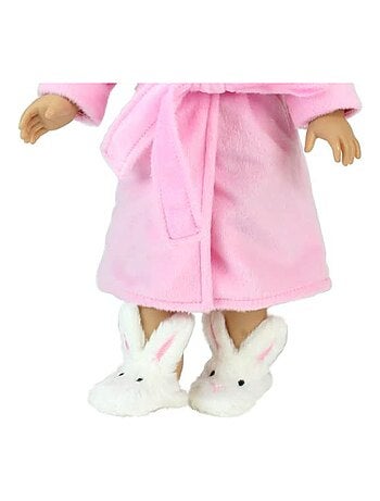 Chaussures de poupées, oreilles de lapin moelleuses et nez cousu