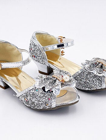Chaussures de princesse enfant à talon pailletées pour déguisement Labay
