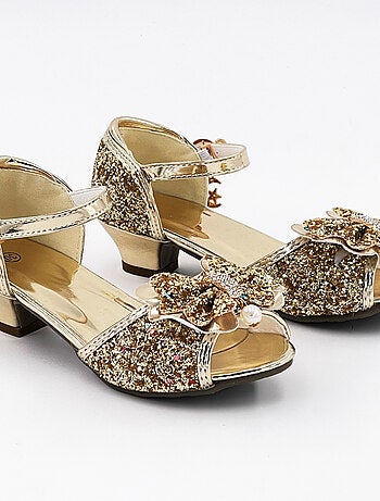 Chaussures de princesse enfant à talon pailletées pour déguisement Labay