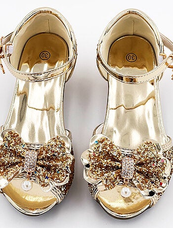 Chaussures de princesse enfant à talon pailletées pour déguisement Labay