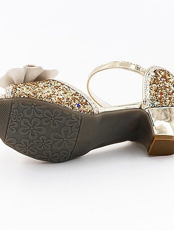 Chaussures de princesse enfant à talon pailletées pour déguisement Labay