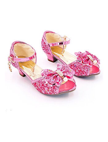 Chaussures de princesse enfant à talon pailletées pour déguisement Labay