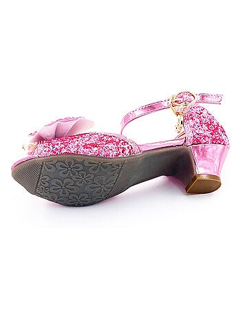 Chaussures de princesse enfant à talon pailletées pour déguisement Labay