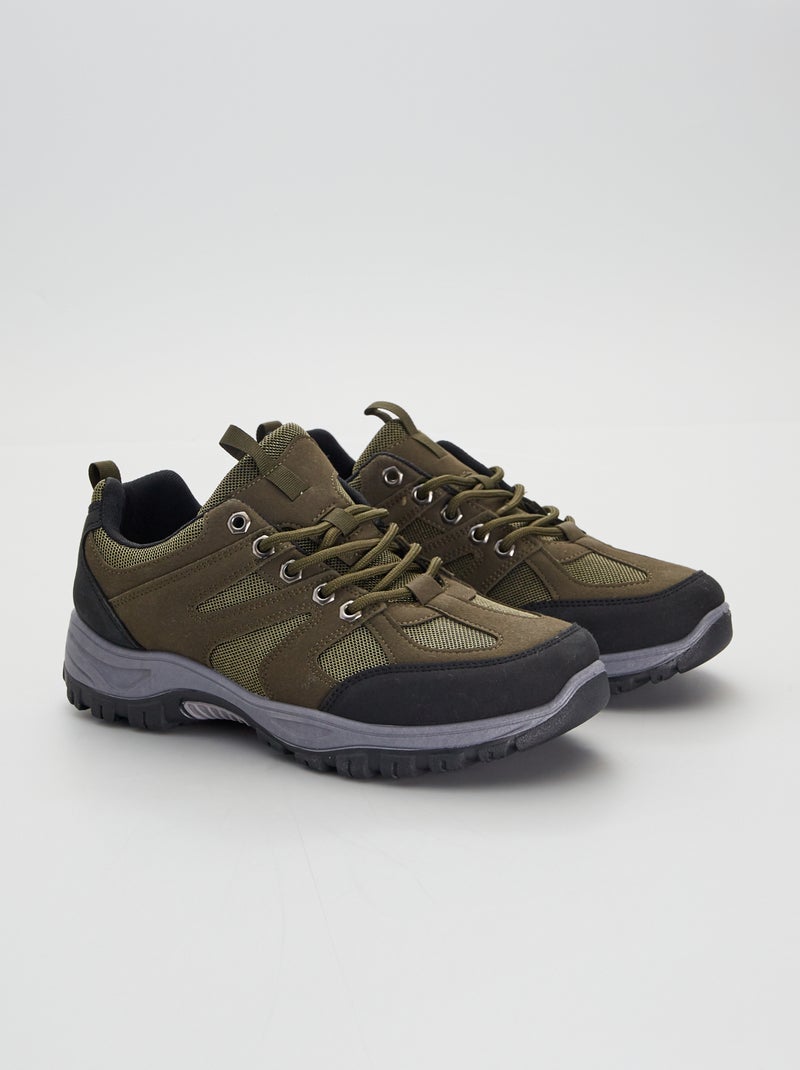 Chaussures de randonnée kaki - Kiabi