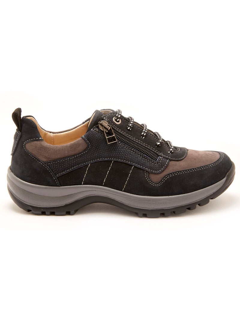 Chaussures de randonnée lacés et zippés - PEDICONFORT Bleu marine - Kiabi