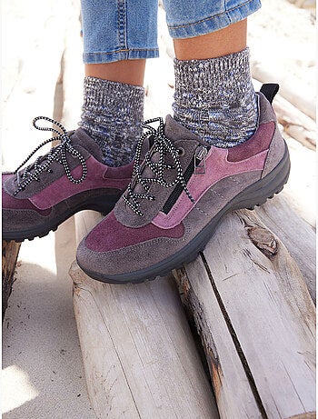 Chaussures de randonnée lacés et zippés - PEDICONFORT