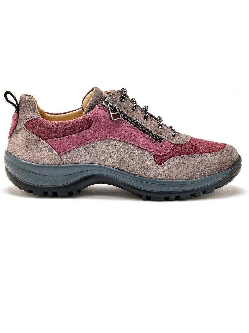 Chaussures de randonnée lacés et zippés - PEDICONFORT Gris - Kiabi