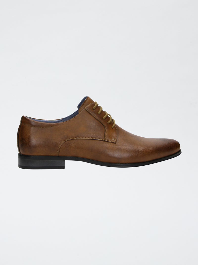 Chaussures de ville en simili Marron - Kiabi