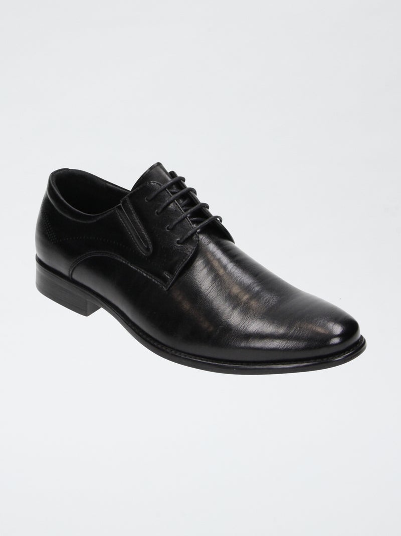 Chaussures de ville en simili Noir - Kiabi