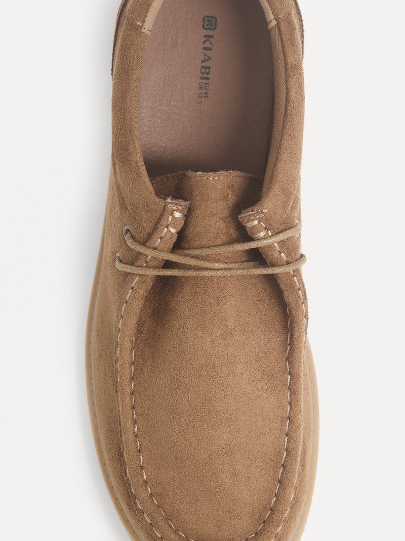 Chaussures de ville en suédine Marron - Kiabi