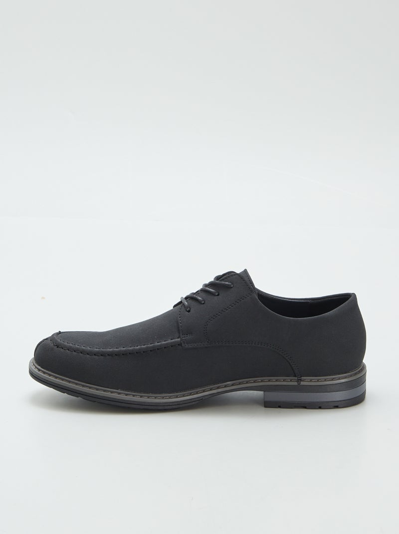 Chaussures de ville en suédine Noir - Kiabi