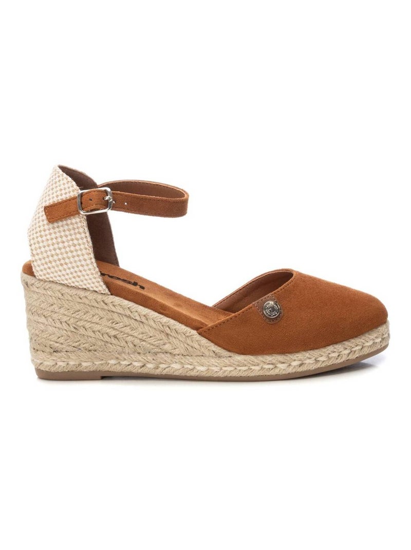 Chaussures décontractées à boucle avec semelle compensée Camel - Kiabi