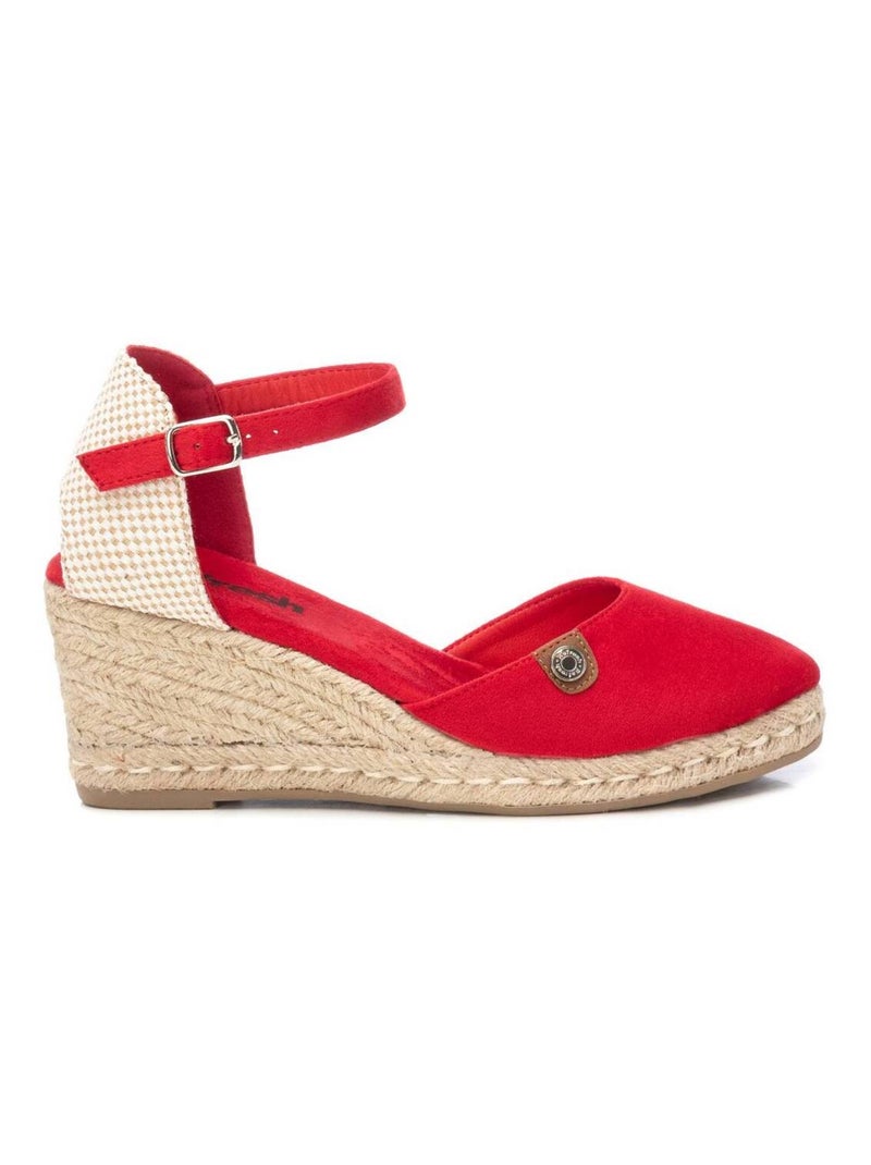 Chaussures décontractées à boucle avec semelle compensée Rouge - Kiabi