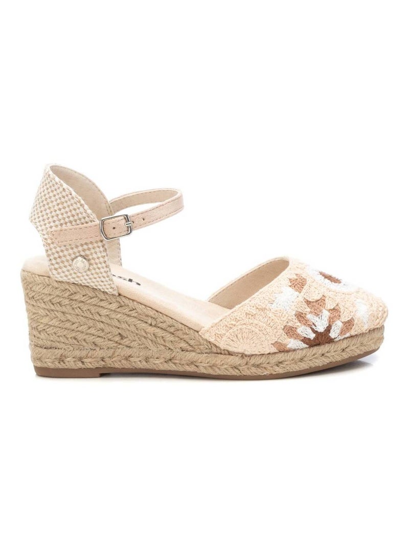 Chaussures décontractées à boucle et semelle compensée Beige - Kiabi