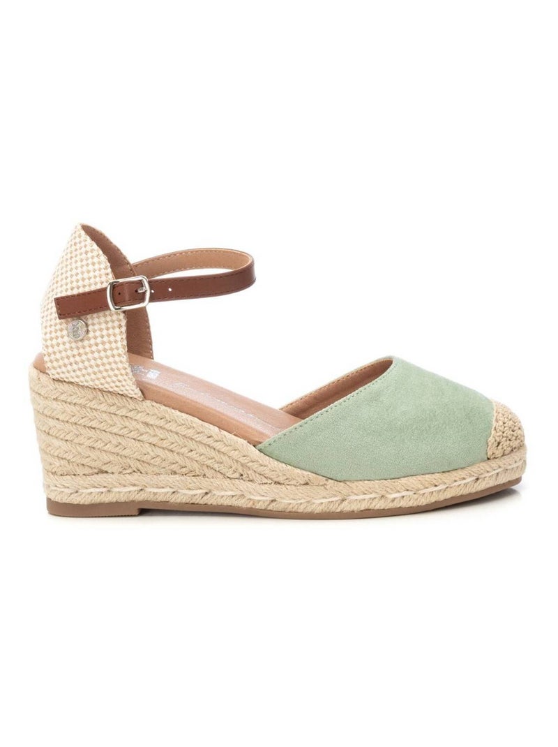 Chaussures décontractées à boucle et semelle compensée Bleu azur - Kiabi