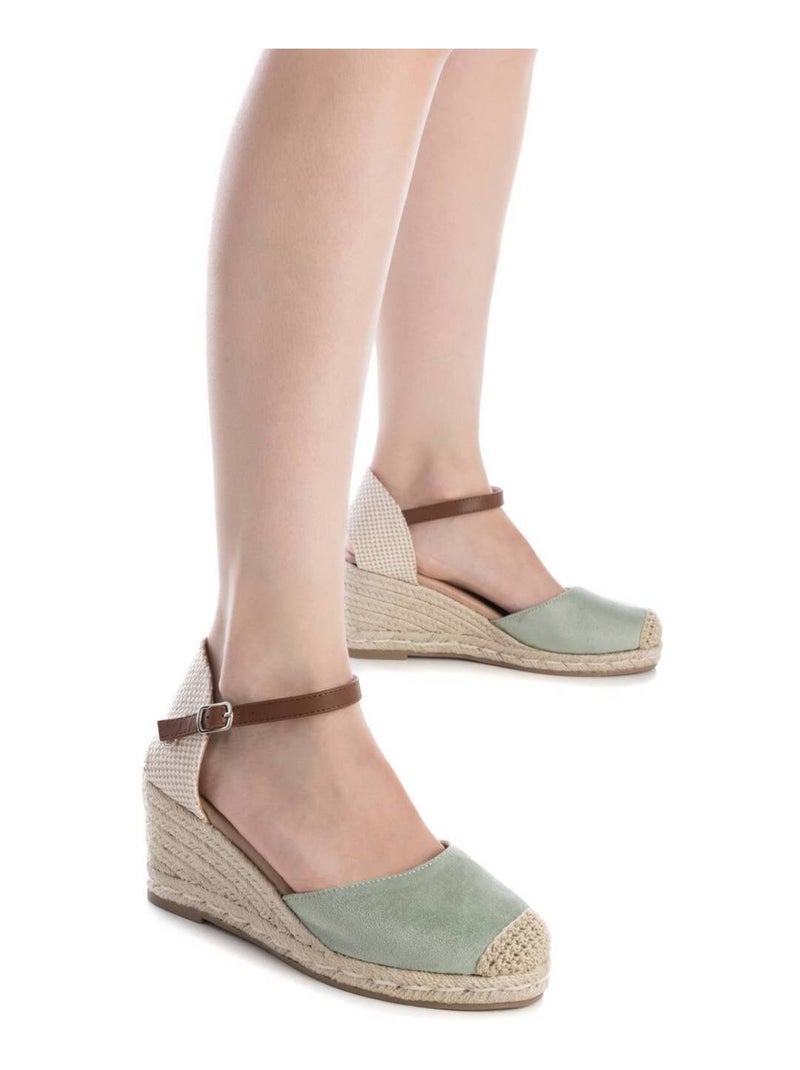 Chaussures décontractées à boucle et semelle compensée Bleu azur - Kiabi
