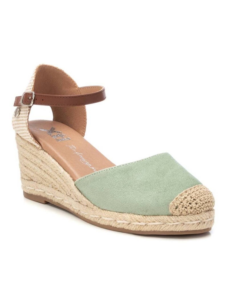 Chaussures décontractées à boucle et semelle compensée Bleu azur - Kiabi