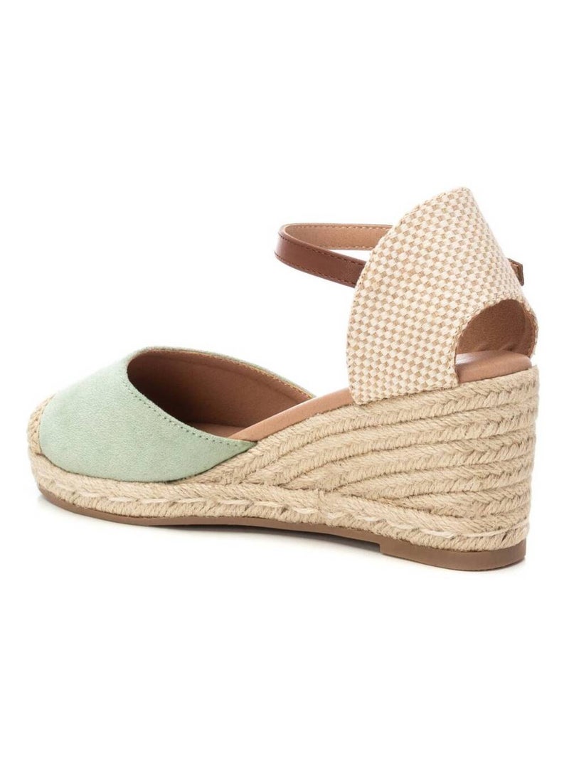 Chaussures décontractées à boucle et semelle compensée Bleu azur - Kiabi