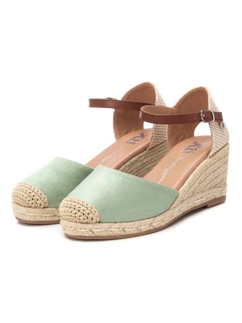 Chaussures décontractées à boucle et semelle compensée Bleu azur - Kiabi