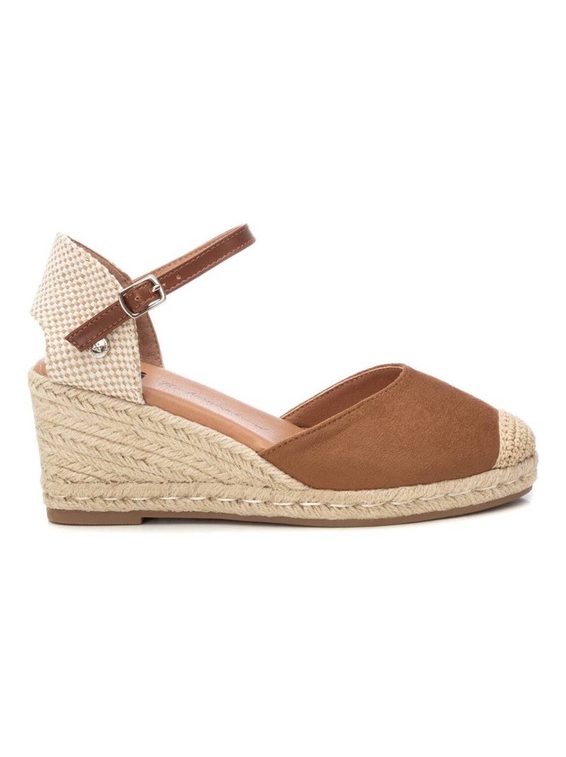 Chaussures décontractées à boucle et semelle compensée Camel - Kiabi