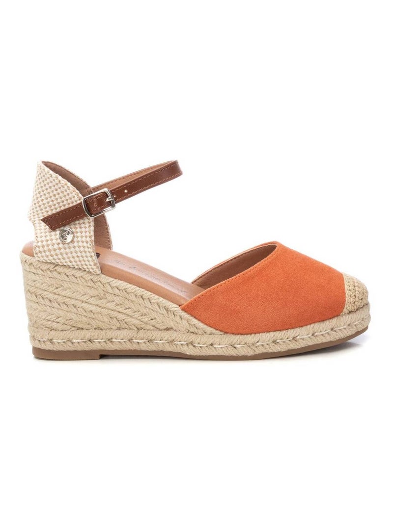 Chaussures décontractées à boucle et semelle compensée Corail/Turquoise/Crème - Kiabi