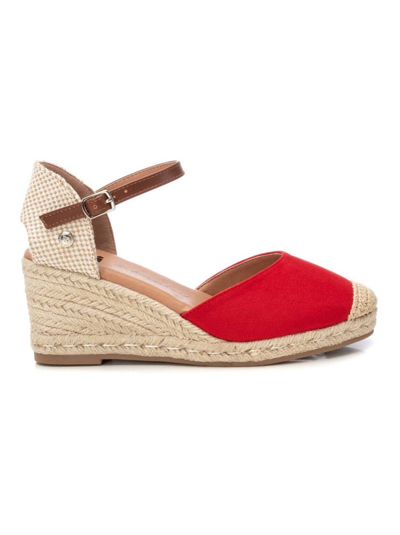 Chaussures décontractées à boucle et semelle compensée Rouge - Kiabi
