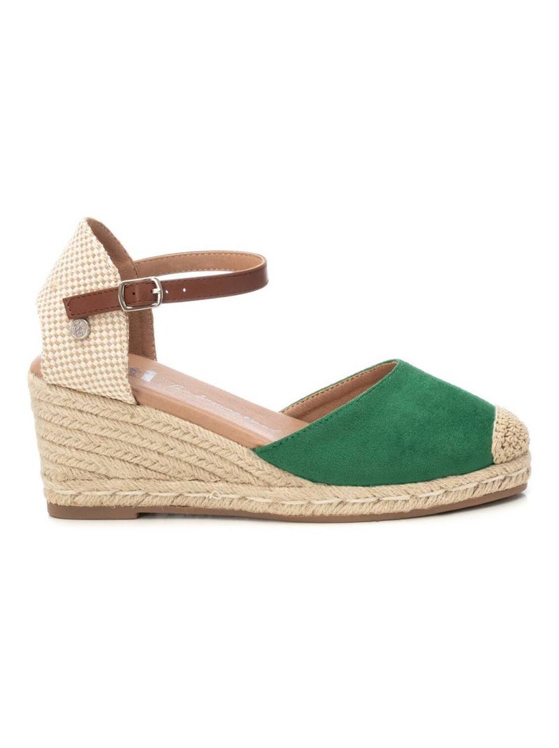 Chaussures décontractées à boucle et semelle compensée Vert - Kiabi