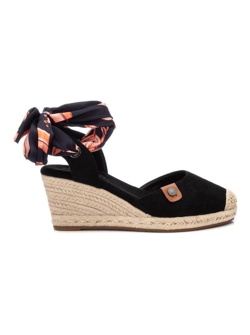 Chaussures décontractées à bride cheville avec semelle compensée Noir - Kiabi