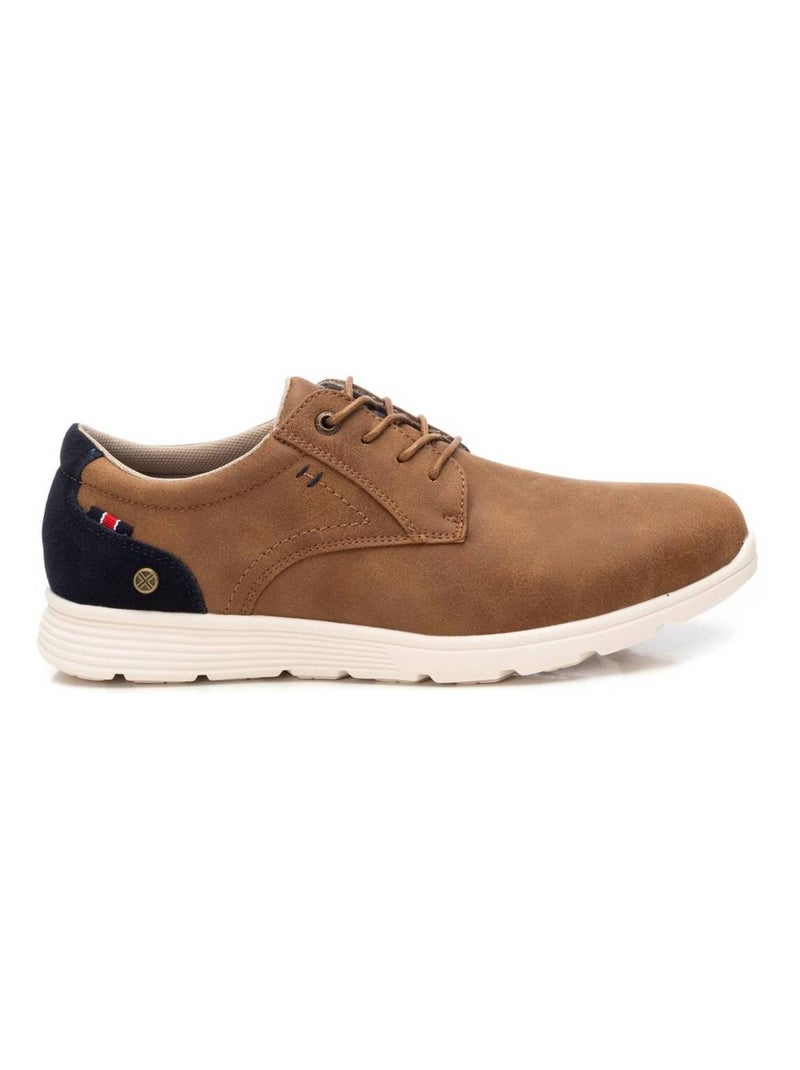 Chaussures décontractées basses à lacets Camel - Kiabi