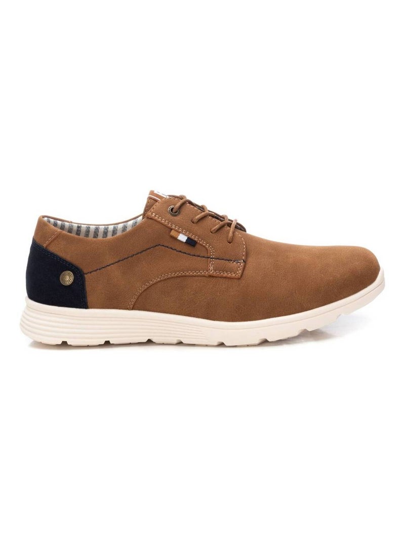 Chaussures décontractées basses à lacets Camel - Kiabi