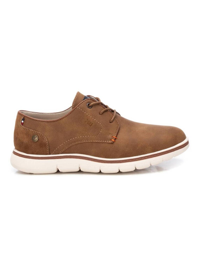 Chaussures décontractées basses à lacets Camel - Kiabi