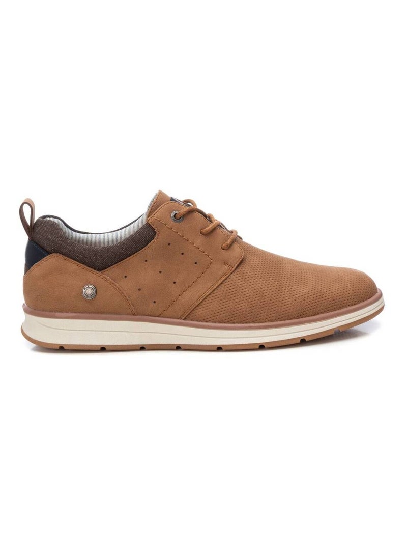 Chaussures décontractées basses à lacets Camel - Kiabi