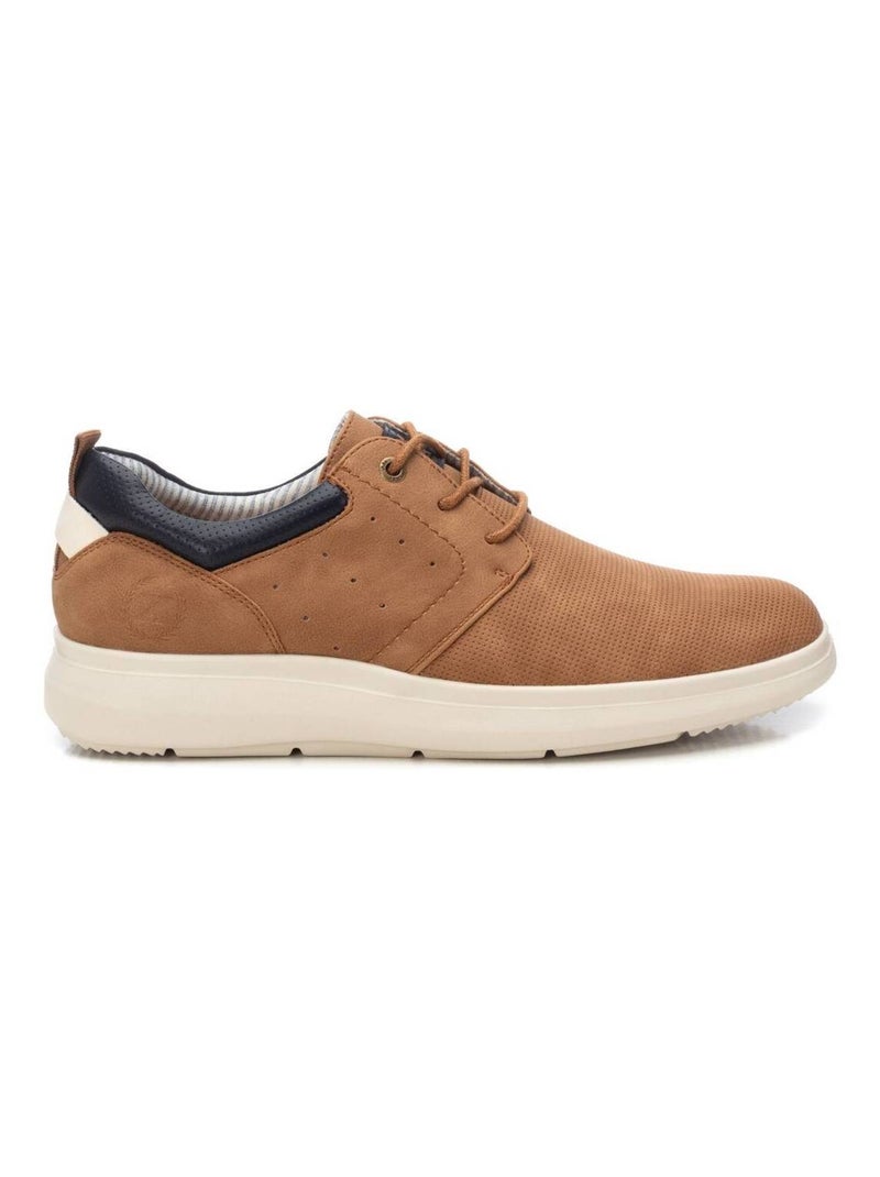 Chaussures décontractées basses à lacets Camel - Kiabi