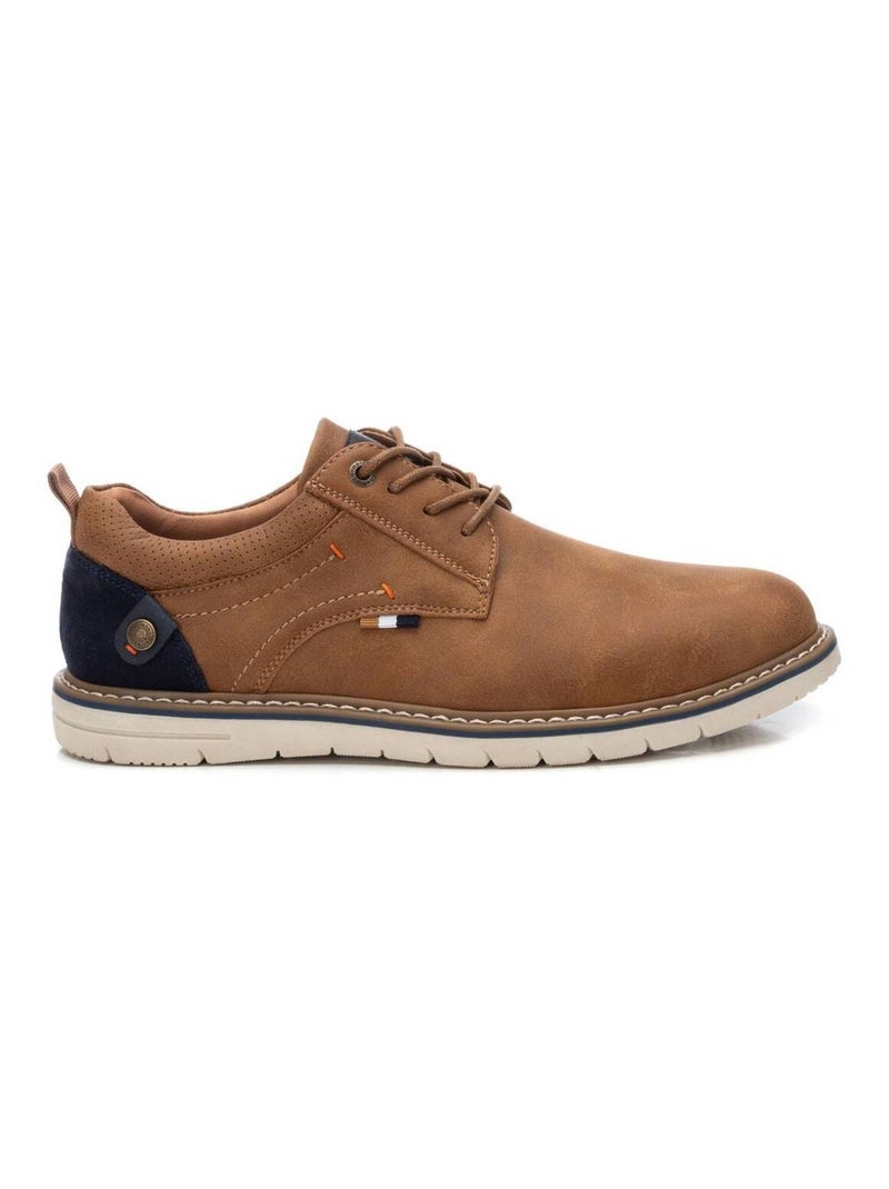 Chaussures décontractées basses à lacets Camel - Kiabi