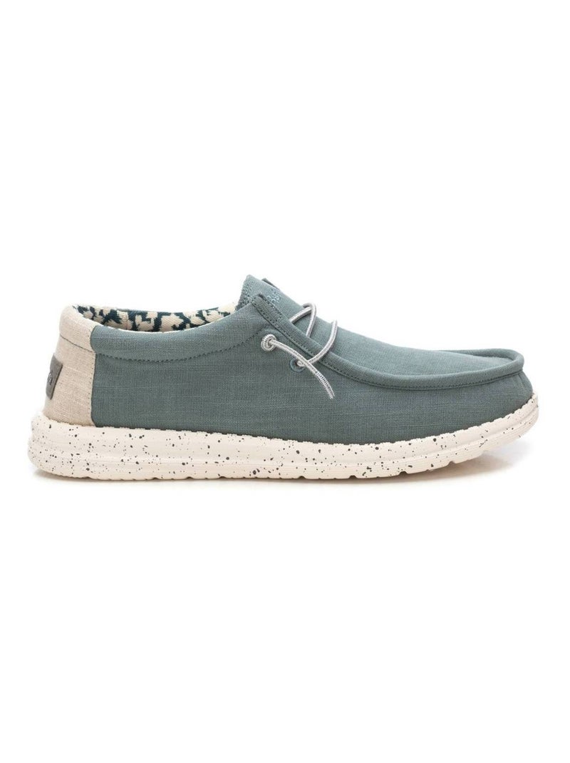 Chaussures décontractées basses à lacets Kaki - Kiabi