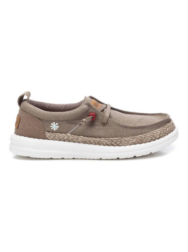 Chaussures décontractées basses à lacets Taupe - Kiabi
