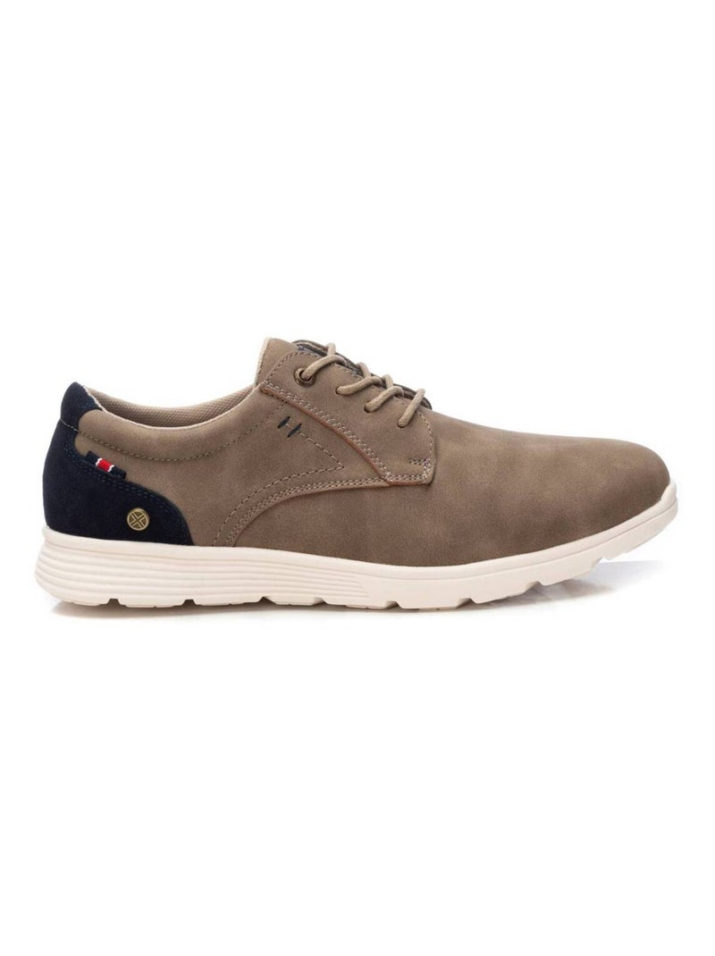 Chaussures décontractées basses à lacets Taupe - Kiabi