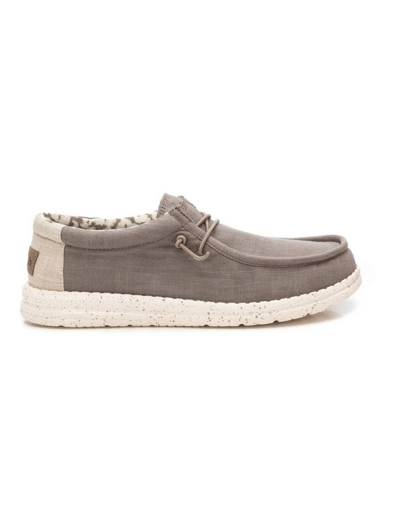 Chaussures décontractées basses à lacets Taupe - Kiabi