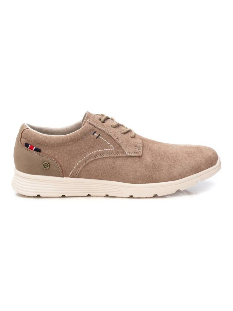 Chaussures décontractées basses à lacets Taupe - Kiabi