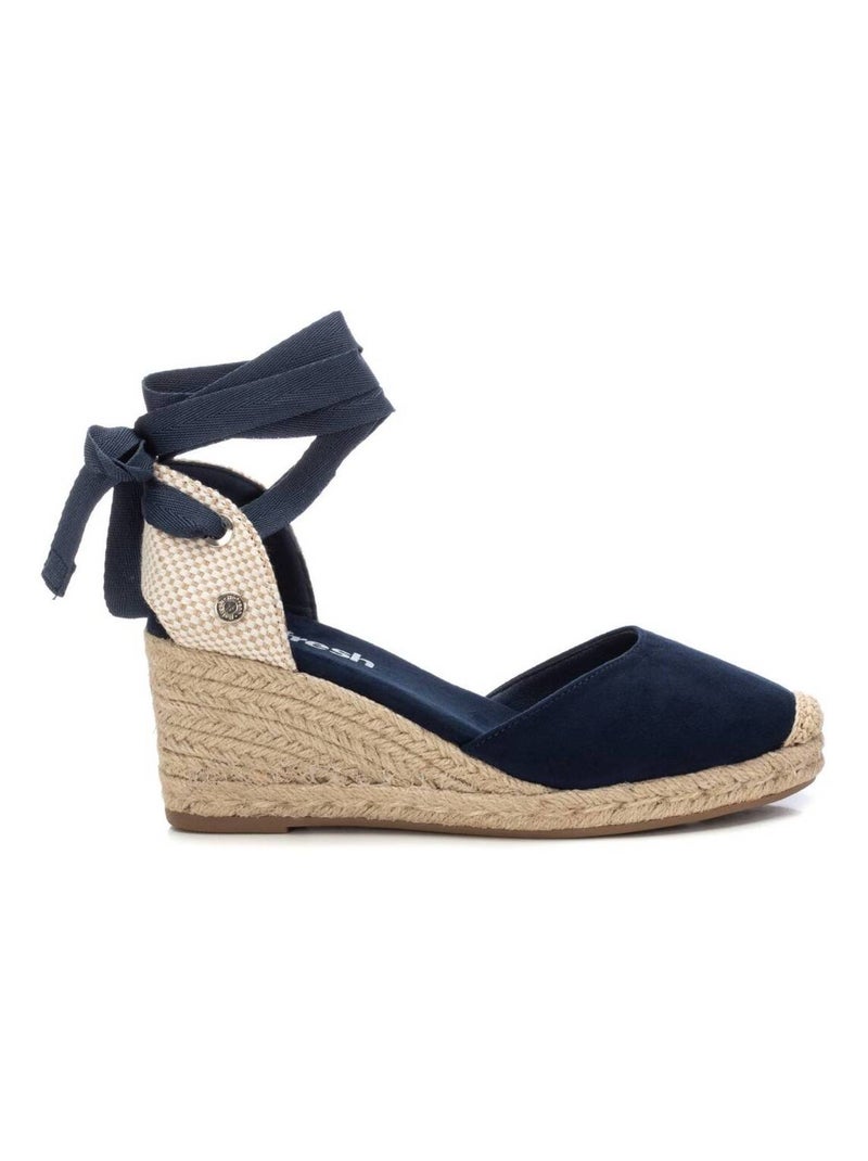 Chaussures décontractées montantes à semelle compensée Bleu - Kiabi