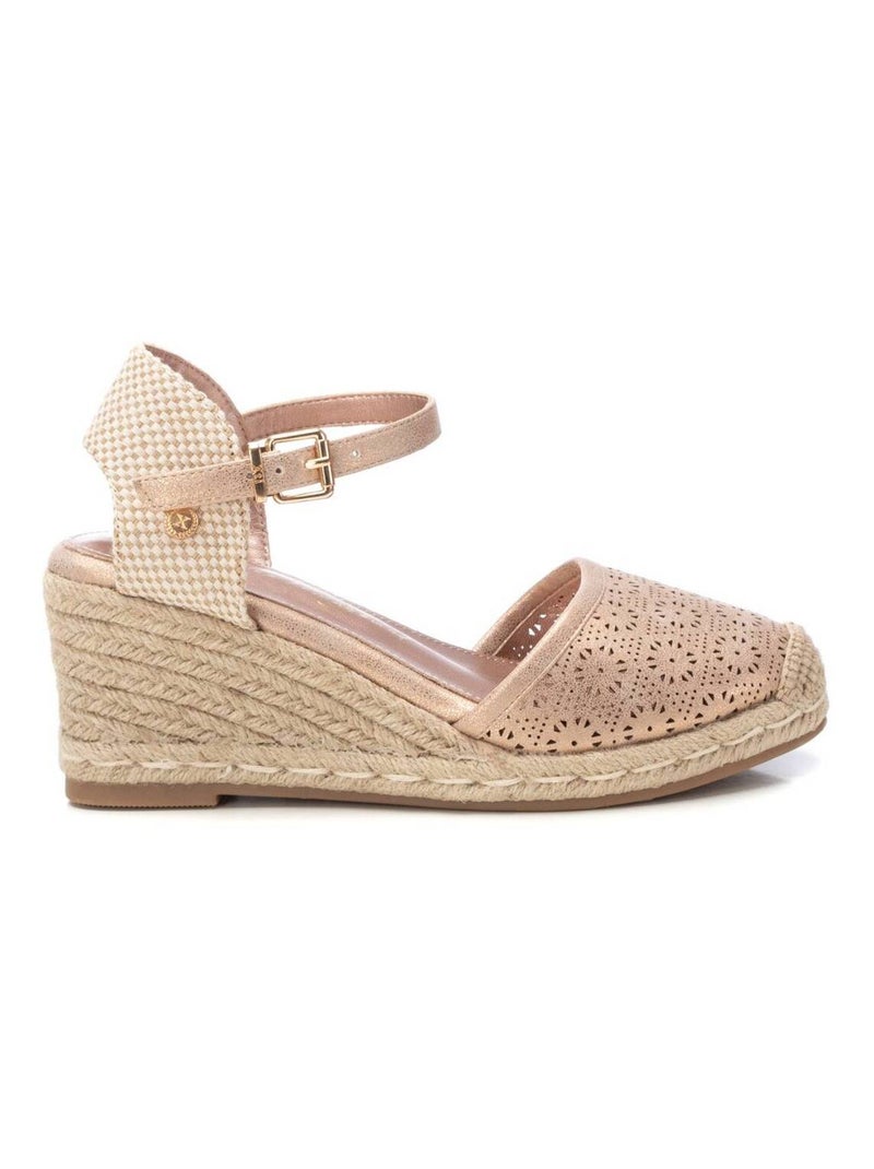 Chaussures décontractées montantes à semelle compensée Crème - Kiabi