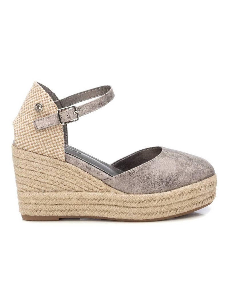 Chaussures décontractées montantes à semelle compensée Gris Gris - Kiabi