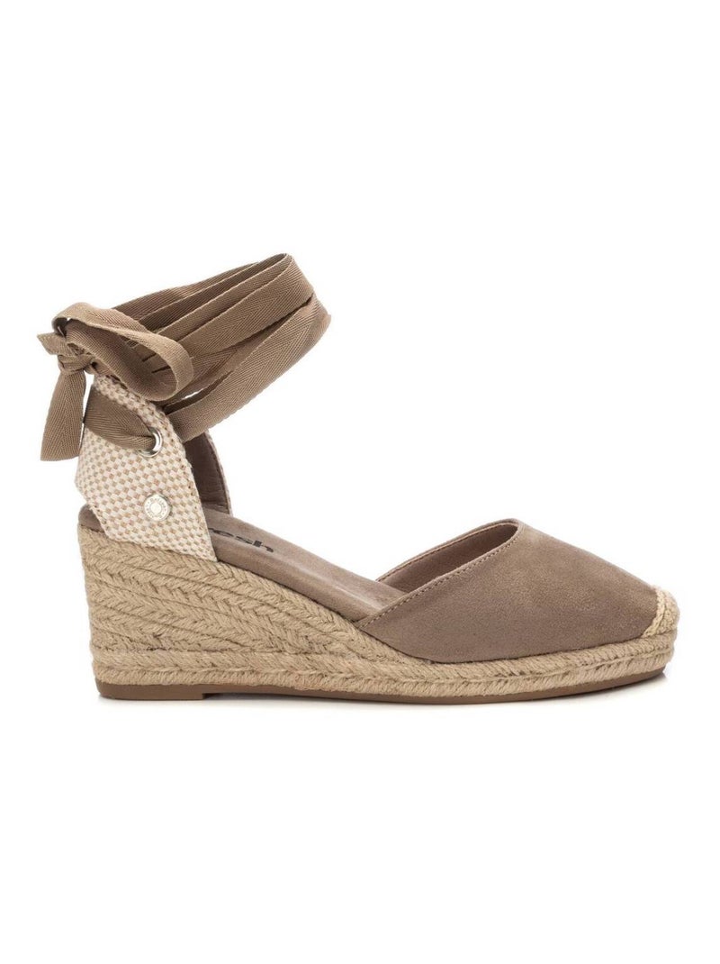 Chaussures décontractées montantes à semelle compensée Taupe - Kiabi