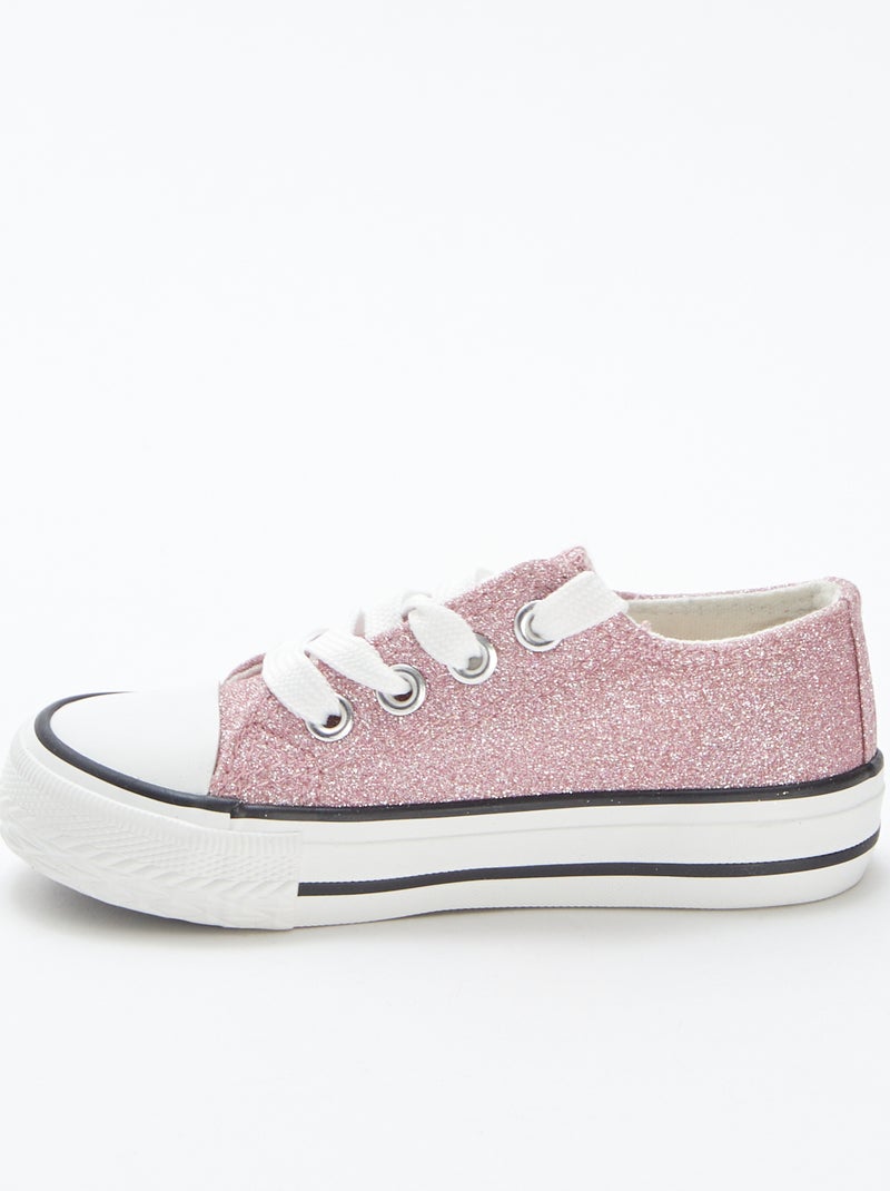 Chaussures effet brillant Rose - Kiabi
