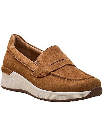 Chaussures élastiquées cuir velours - PEDICONFORT